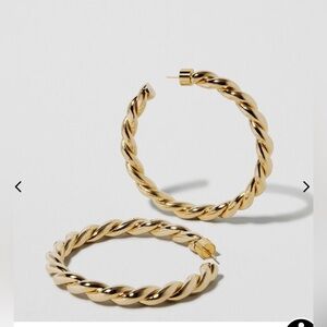 Jennifer Fisher Twisted Lily Hoops 2”